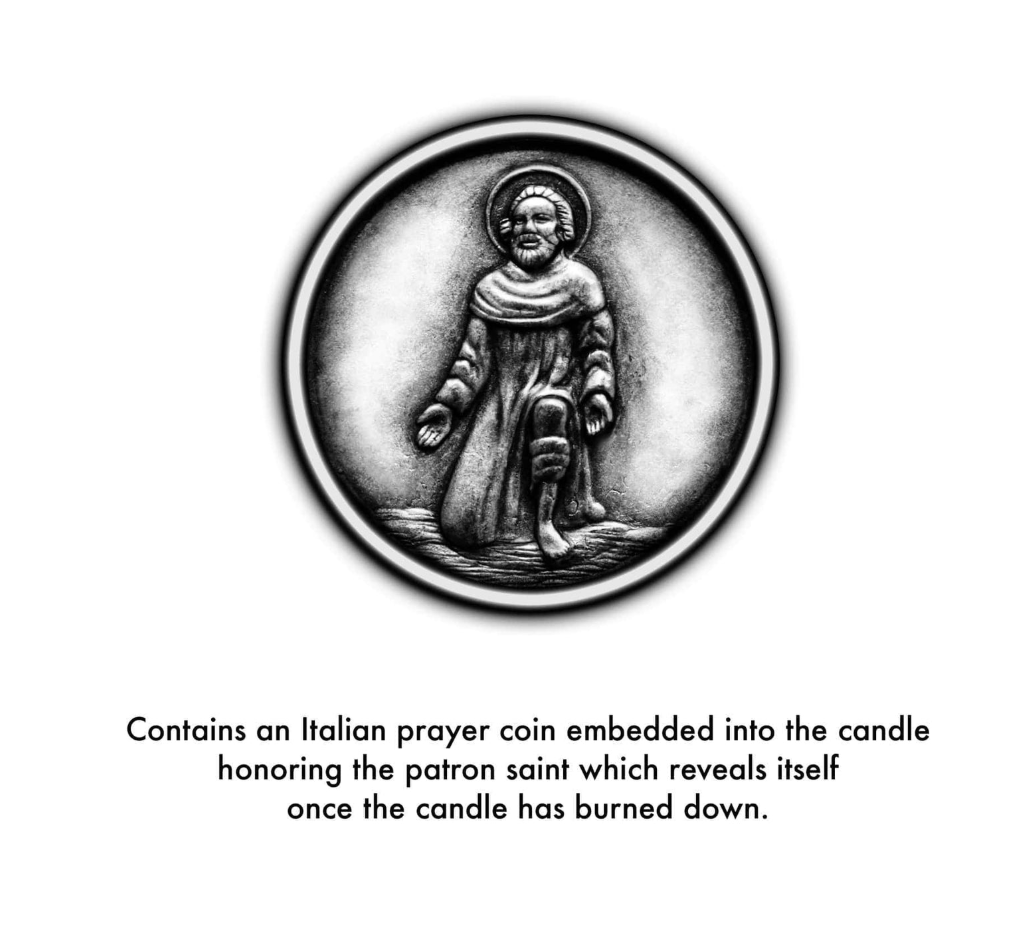 Saint Candle - St Peregrine Laziosi, Saint of Cancer Recovery