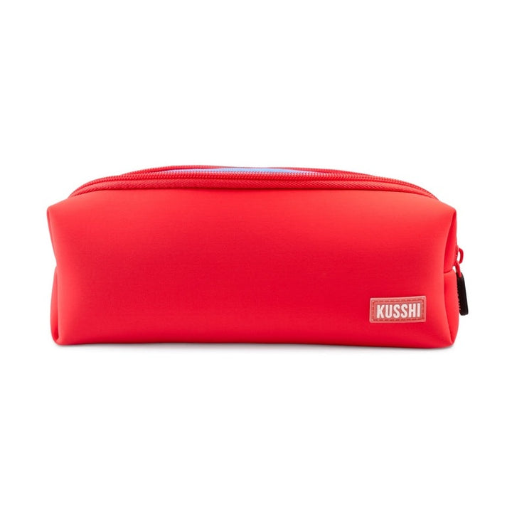 Essentials Pouch - Coral Red/Periwinkle