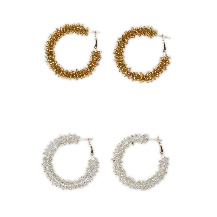 Beaded Hoop Earring