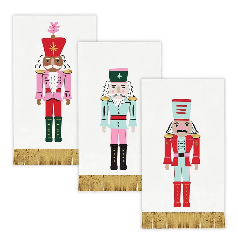 Foil Guest Napkin - Nutcrackers