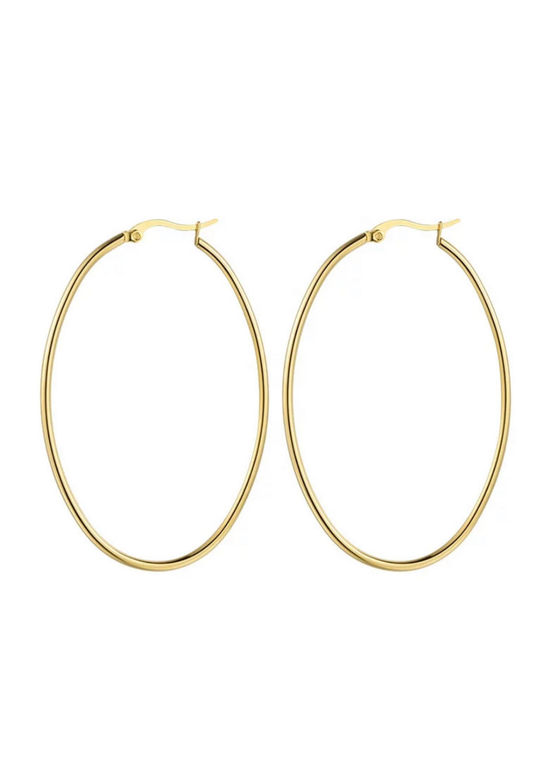 Oval Hoops Gold