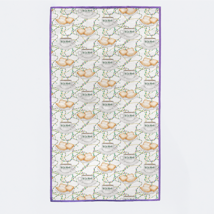 Beads &amp; Beignets Kitchen Towel