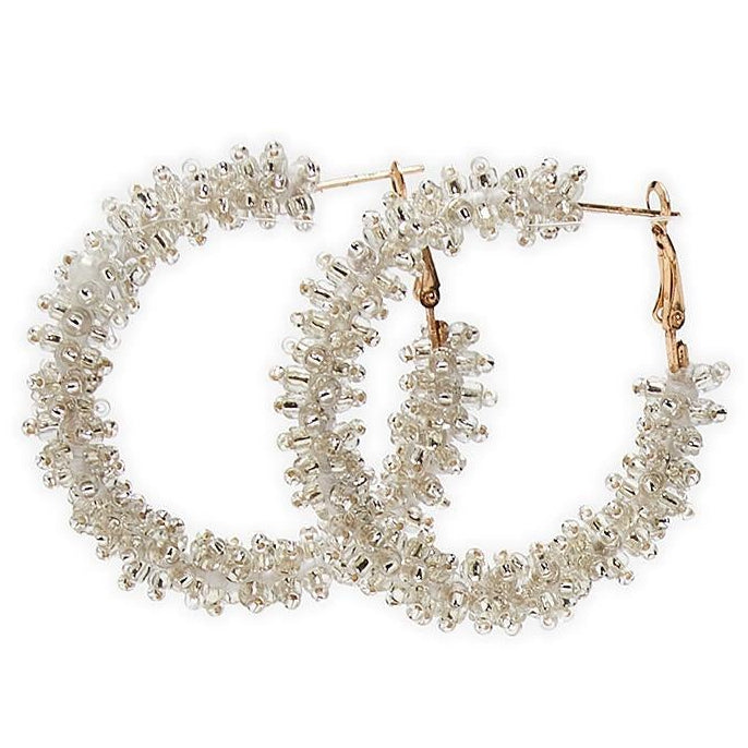 Beaded Hoop Earring