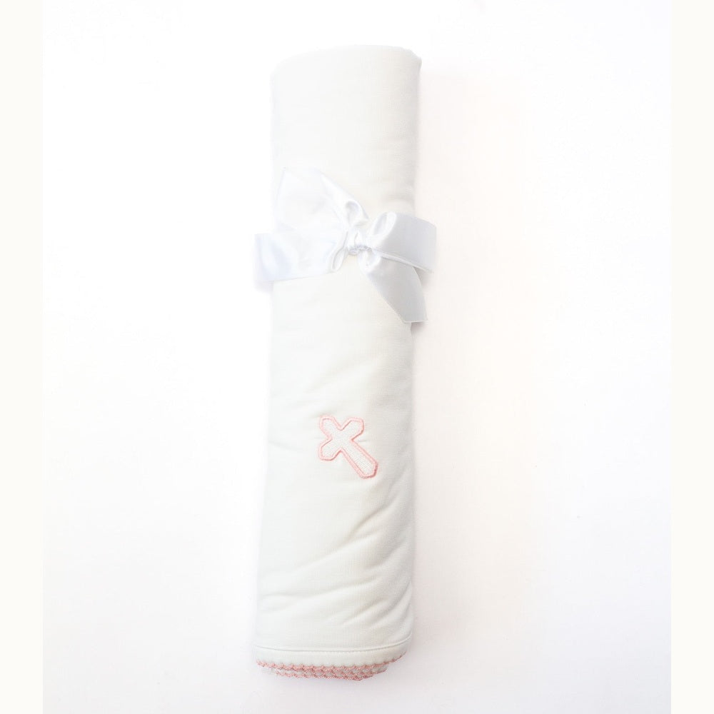 Pip Blanket - Pink Cross