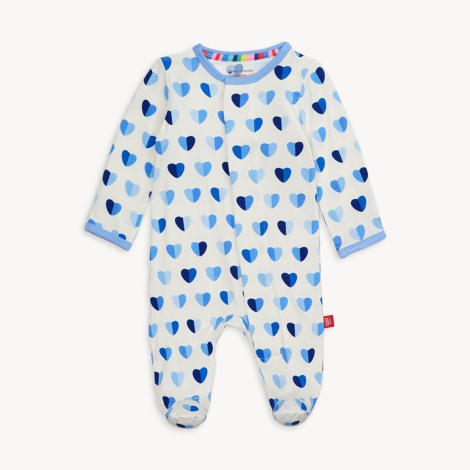 Blue XOXO Footie