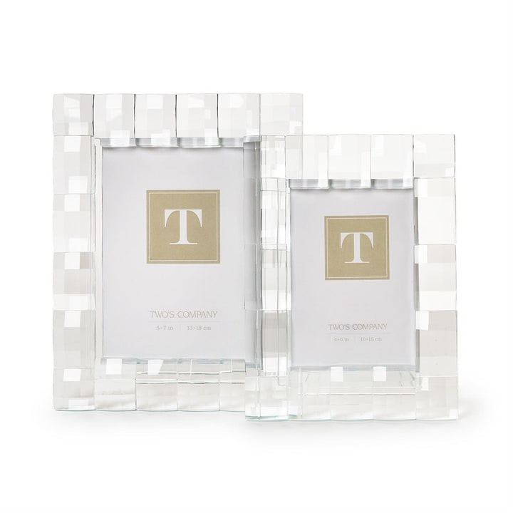 Faceted Crystal Glass Frame