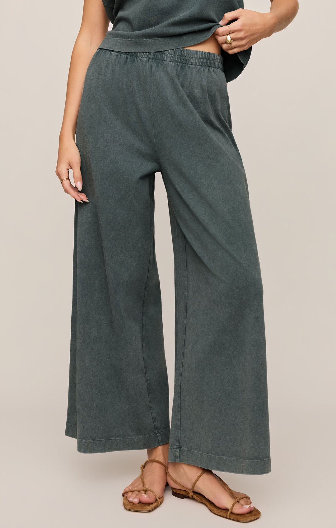 Scout Jersey Crop Flare Pant