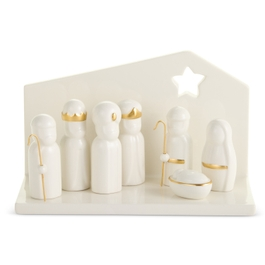 White Nativity with Creche