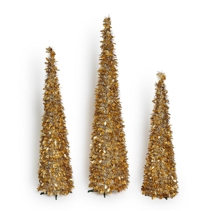Gold Tinsel Tree