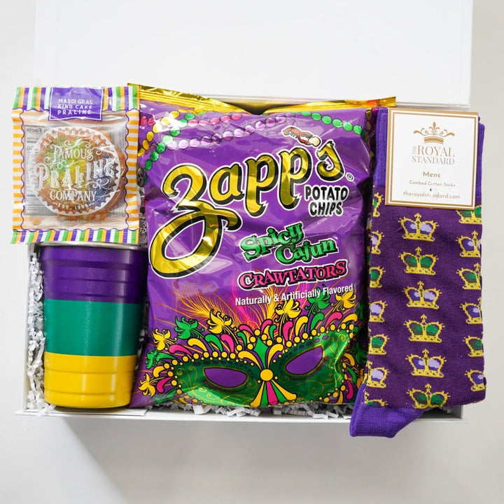 Mardi Gras-themed gift set with Zapp&