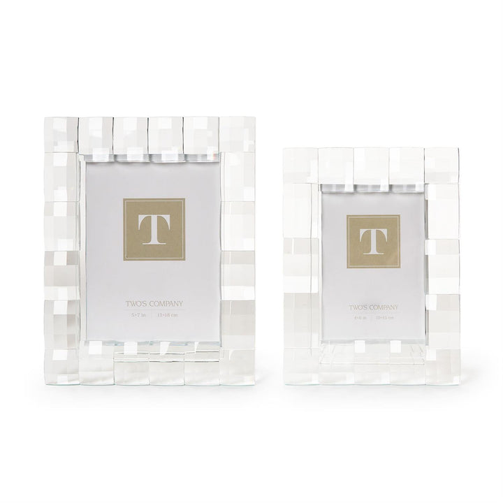 Faceted Crystal Glass Frame