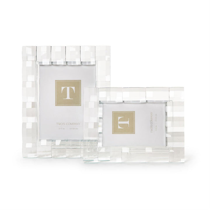Faceted Crystal Glass Frame