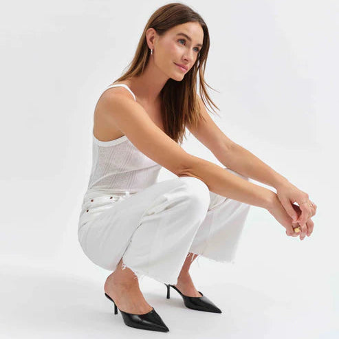 Pleaser High Rise Wide Ankle - Lamb Lambo