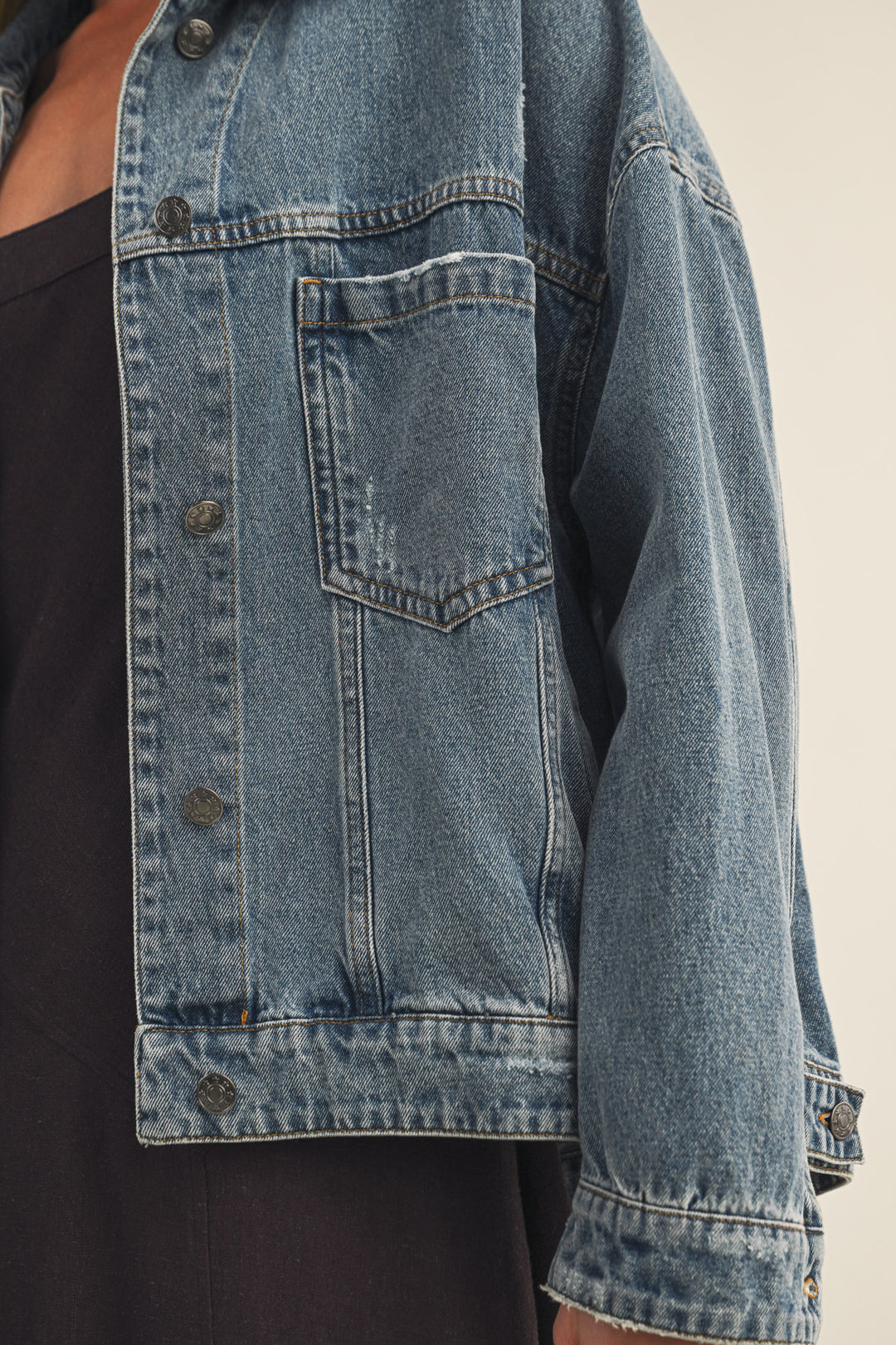 Vintage Wash Pleated Back Jacket