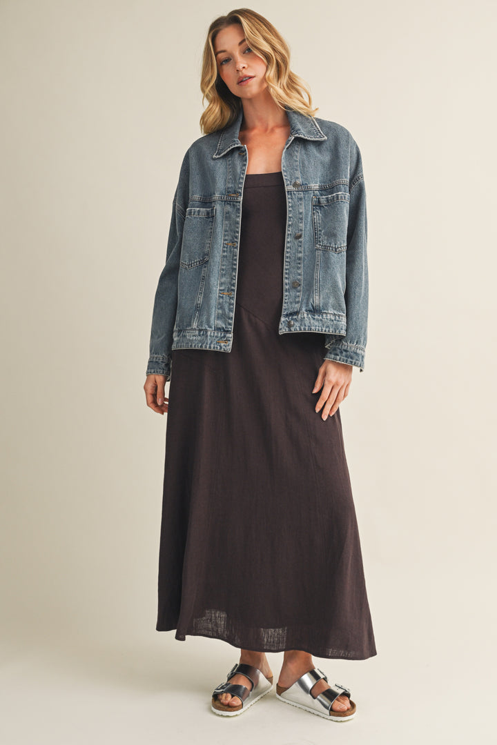 Vintage Wash Pleated Back Jacket