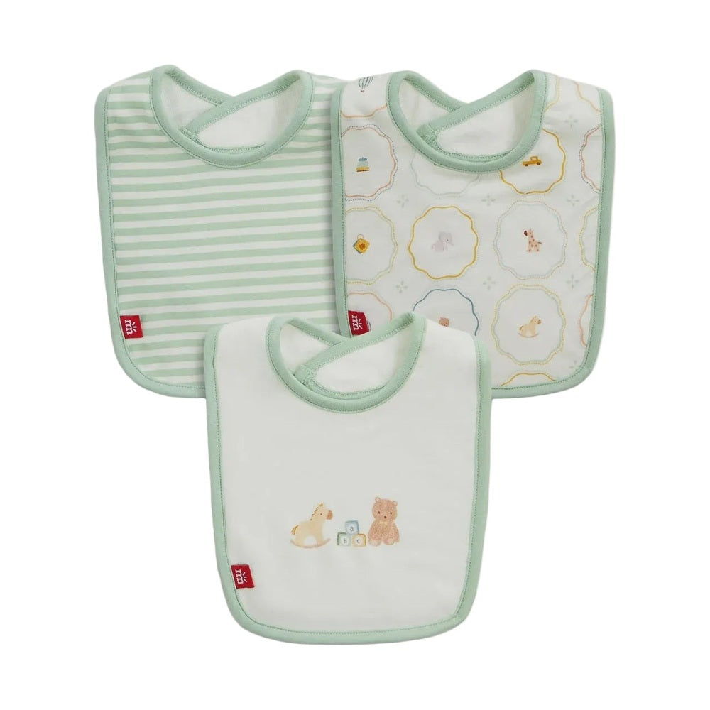 Nursery Magic Cream Bibs - 3 Pack