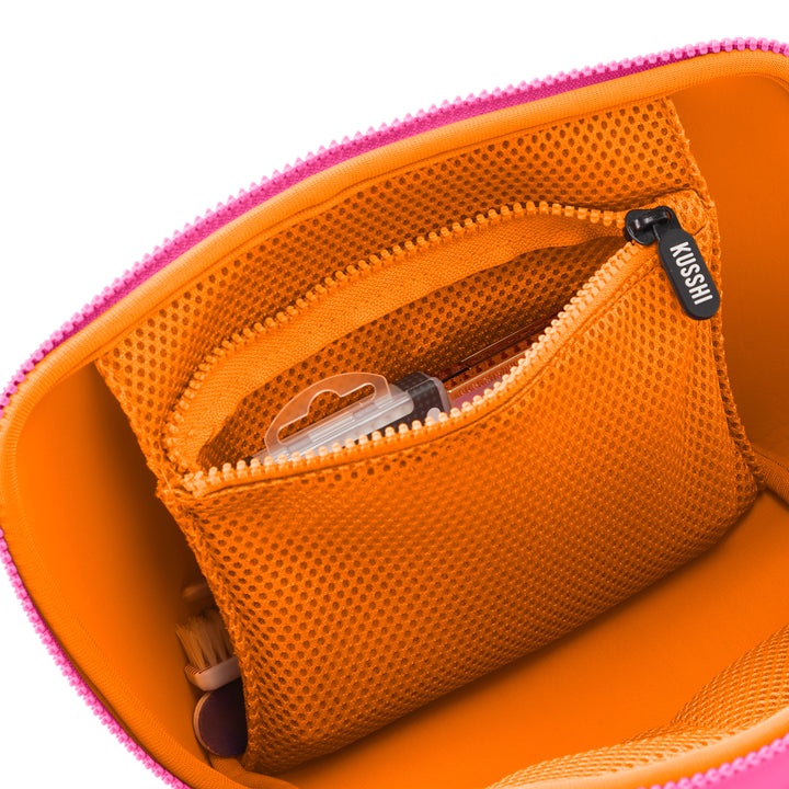 Neoprene Makeup Bag French Pink/Sherbert