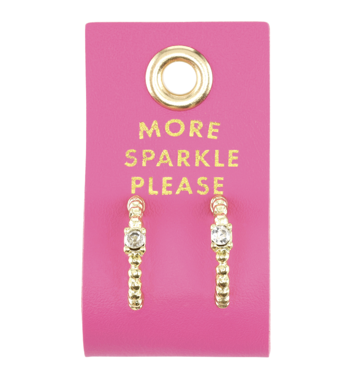 Palm Beach Stud Love Earrings - More Sparkle