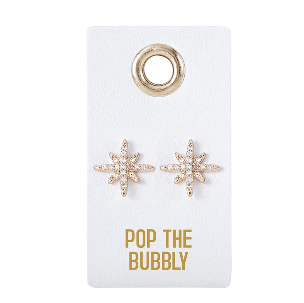 Stud Love Wedding Earrings - Bubbly