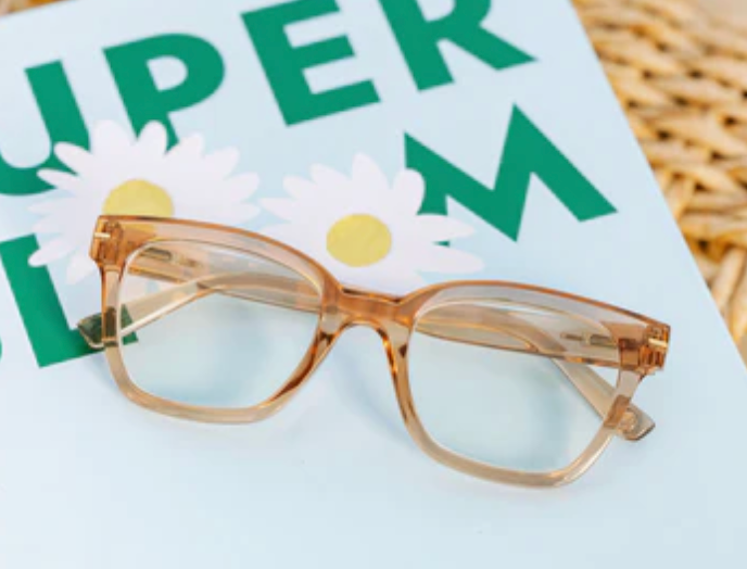 Buzzworthy Glasses - Tan