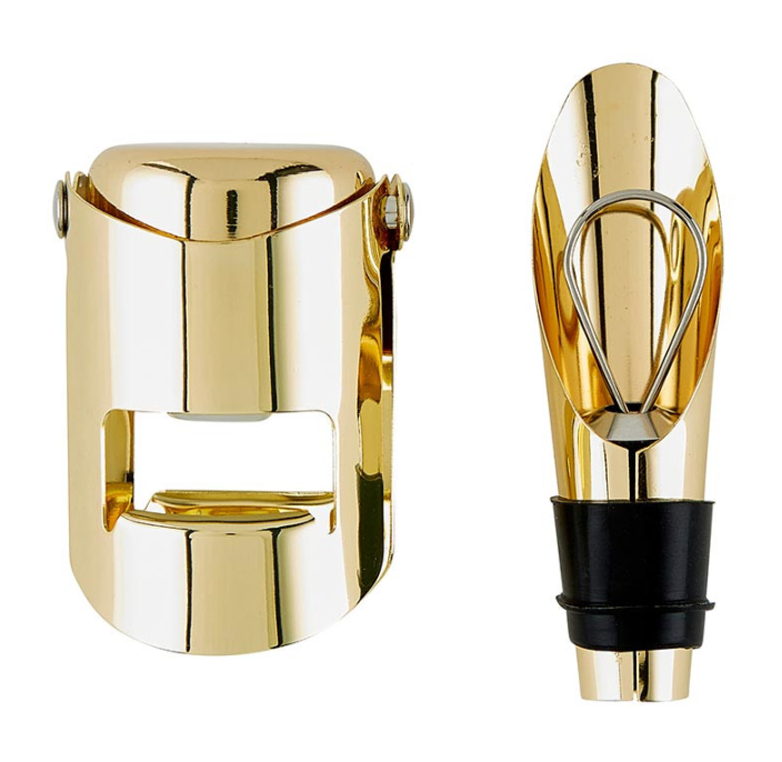 Champagne Stopper + Pourer Book Box - But First, Prosecco